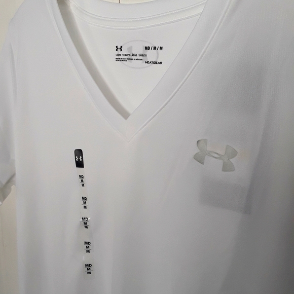 NWT Under Armour V Neck Tee - Picture 2 of 5